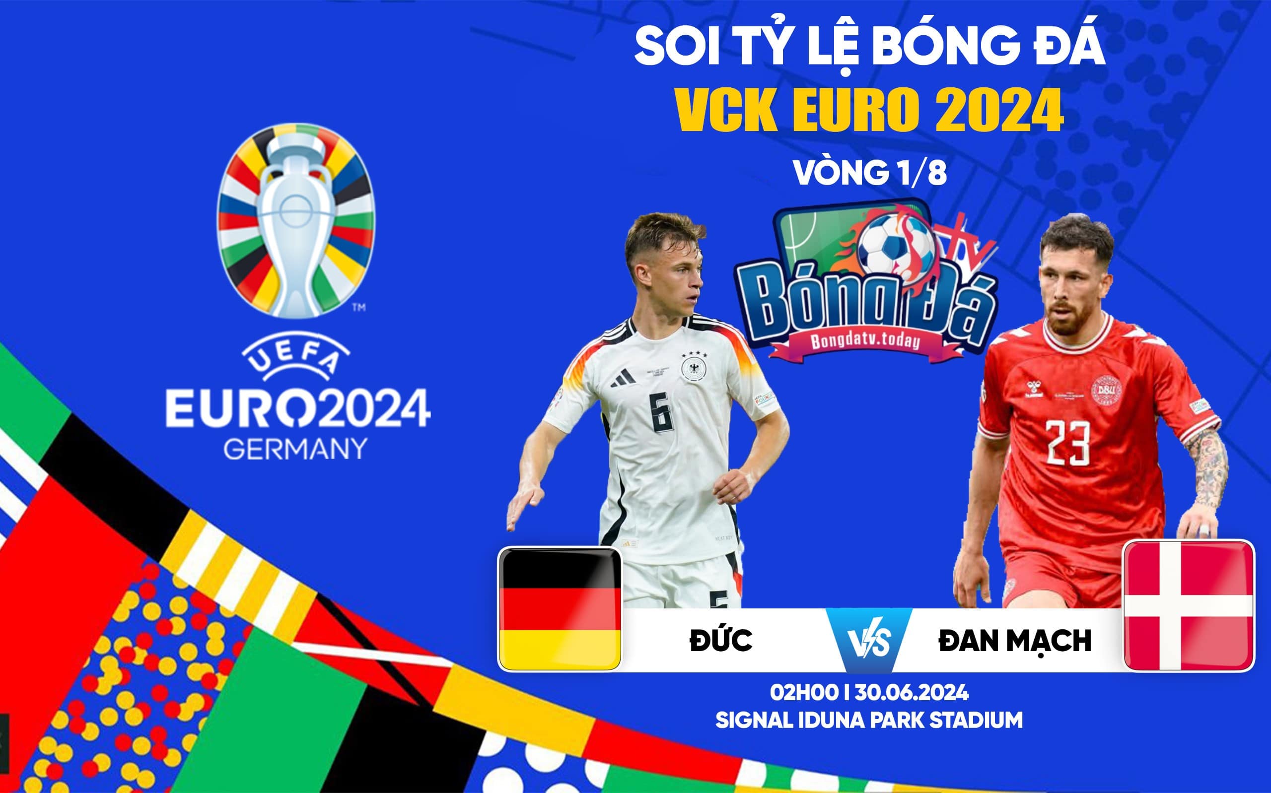 Nhận định vòng 1/8 Euro 2024 Đức vs Đan Mạch